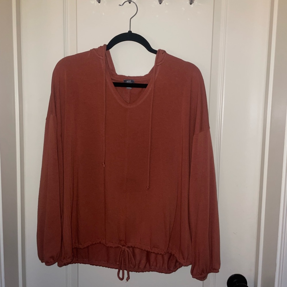 Burnt orange Aerie pullover hoodie